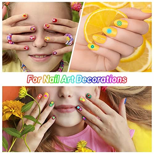 16000 Pcs Fruit Nail Art Slices - Acejoz 20 Styles Fruit Slime Charms Fimo Slices 3D Polymer Slices for Slime, Lip Gloss Making, Resin and Nail Art Decorations - görsel 8