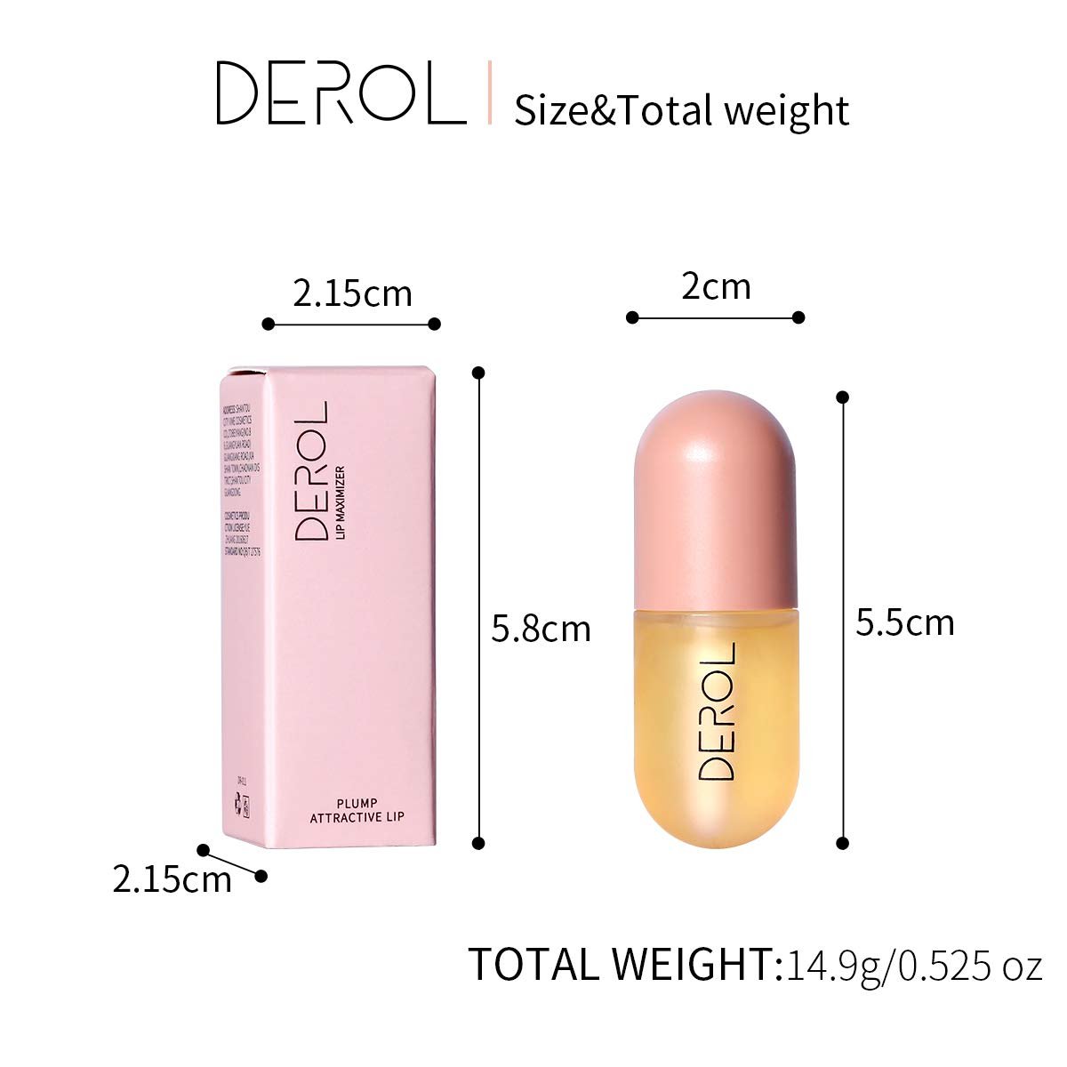 Natural Lip Plumper Gloss – Make Lips Fuller & Moisturized (5.5ml) - görsel 9