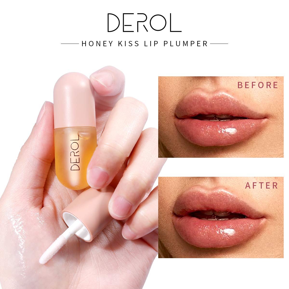 Natural Lip Plumper Gloss – Make Lips Fuller & Moisturized (5.5ml) - görsel 3