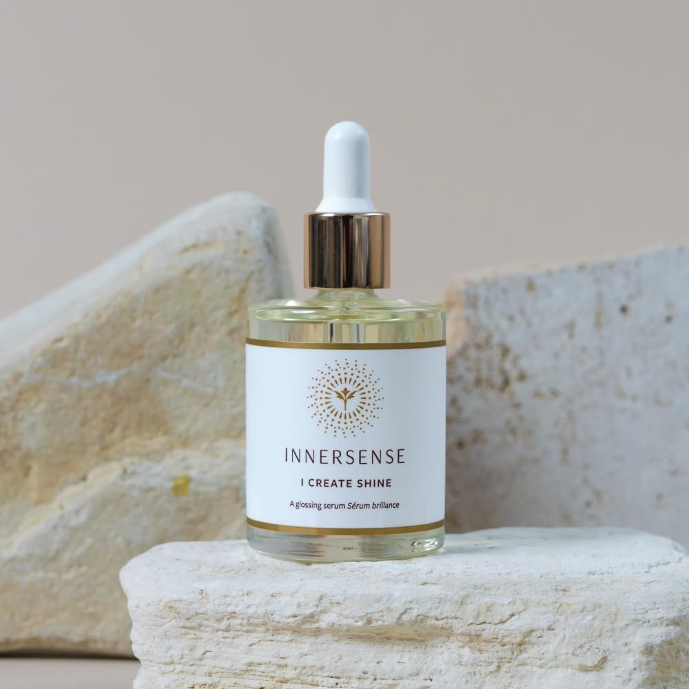 INNERSENSE Organic Beauty I Create Shine Glossing Serum - Non-Toxic, Cruelty-Free Clean Haircare (1.7 fl oz) Avelisse