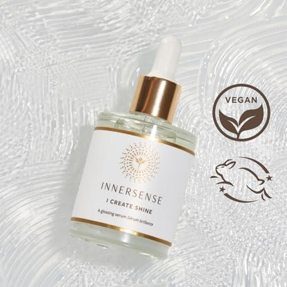 INNERSENSE Organic Beauty I Create Shine Glossing Serum - Non-Toxic, Cruelty-Free Clean Haircare (1.7 fl oz) Avelisse