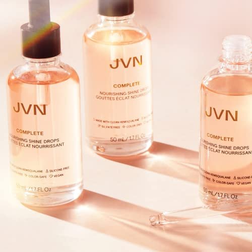 JVN Complete Nourishing Shine Drops – Frizz Fighting Hair Oil for Shine & Strength, Silicone Free, 1.7 Fl Oz - görsel 18