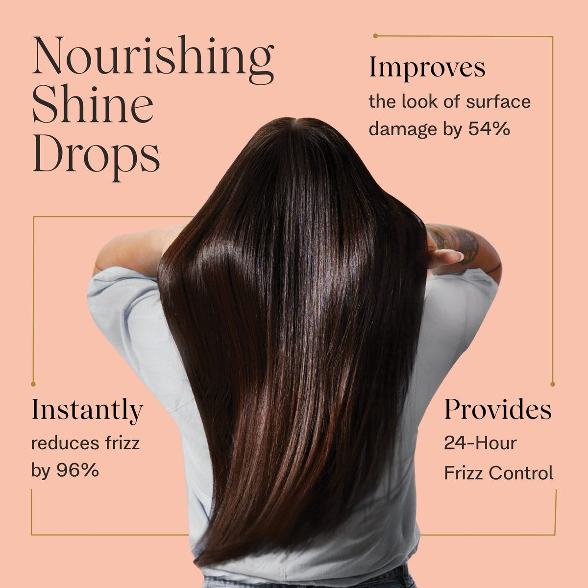 JVN Complete Nourishing Shine Drops – Frizz Fighting Hair Oil for Shine & Strength, Silicone Free, 1.7 Fl Oz - görsel 3