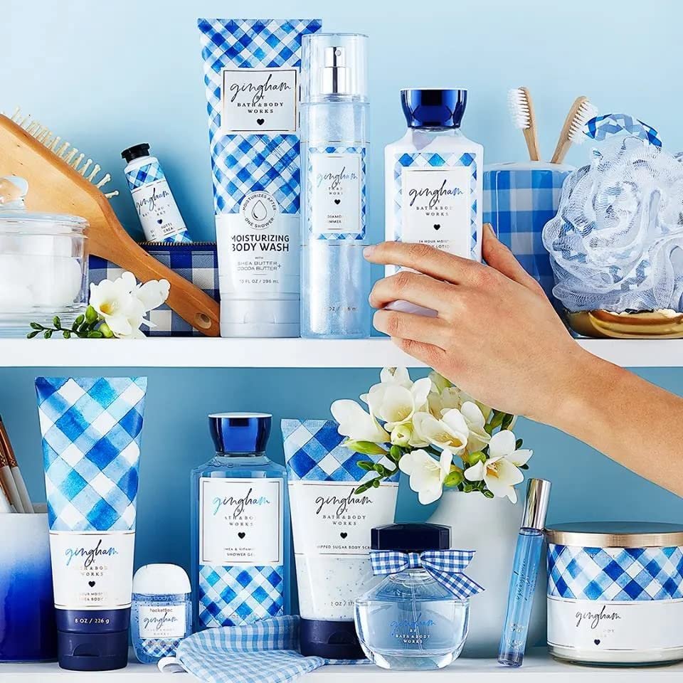 Bath & Body Works Gingham Body Cream Ultimate Hydration Gift Set for Women – 2 Pack 8 Oz Each Avelisse