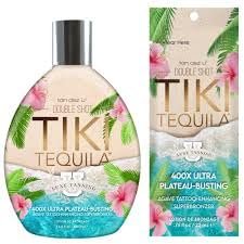 Tan ASZ U Tiki Tequila 400X Double Shot Ultra Plateau-Busting Bronzer with Agave Extracts & Tattoo Enhancing Complex – 13.5 oz Superbronzer Lotion Avelisse