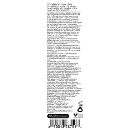 VERB Ghost Exfoliating Scalp Nectar - Lightweight Serum for Product Buildup Removal - Vegan & Sulfate-Free, 2 fl oz Avelisse