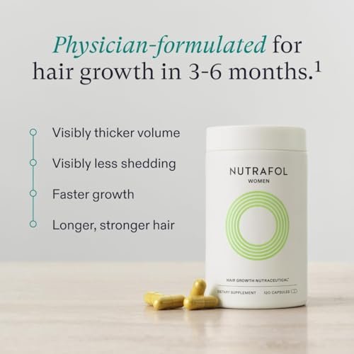 Nutrafol Women's Hair Growth Supplement & Collagen Peptides Powder – Thicker, Stronger Hair – Dermatologist Recommended – 1 Month Supply Avelisse