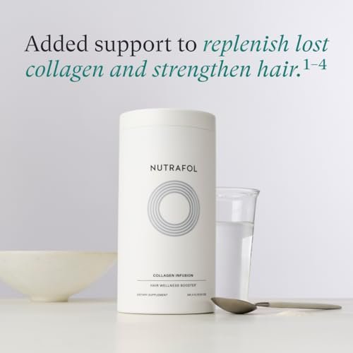 Nutrafol Women's Hair Growth Supplement & Collagen Peptides Powder – Thicker, Stronger Hair – Dermatologist Recommended – 1 Month Supply Avelisse