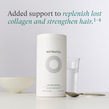 Nutrafol Women's Hair Growth Supplement & Collagen Peptides Powder – Thicker, Stronger Hair – Dermatologist Recommended – 1 Month Supply Avelisse