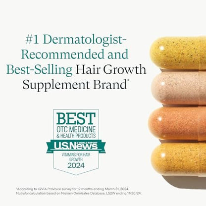 Nutrafol Women's Hair Growth Supplement & Collagen Peptides Powder – Thicker, Stronger Hair – Dermatologist Recommended – 1 Month Supply Avelisse