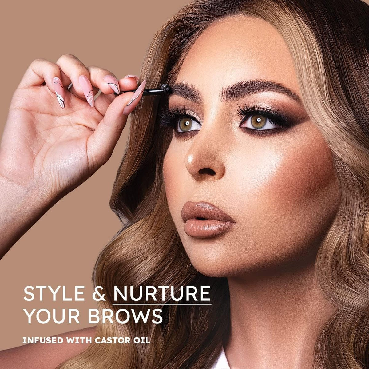 NueDerma Brow Seal with Castor Oil - Clear Eyebrow Gel, Waterproof Eyebrow Makeup, Styling Wax for Feathered & Fluffy Brows, 1 OZ - görsel 7