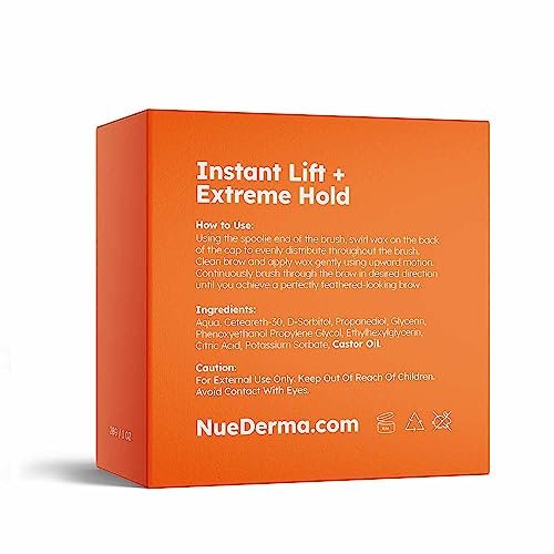 NueDerma Brow Seal with Castor Oil - Clear Eyebrow Gel, Waterproof Eyebrow Makeup, Styling Wax for Feathered & Fluffy Brows, 1 OZ - görsel 16