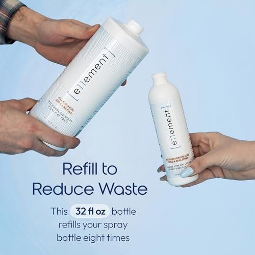 e11ement Hypochlorous Acid Spray – Gentle Multi-Use Cosmetic for Face & Body – Fragrance-Free Skin Refresher (Medium 4 oz.) - görsel 16