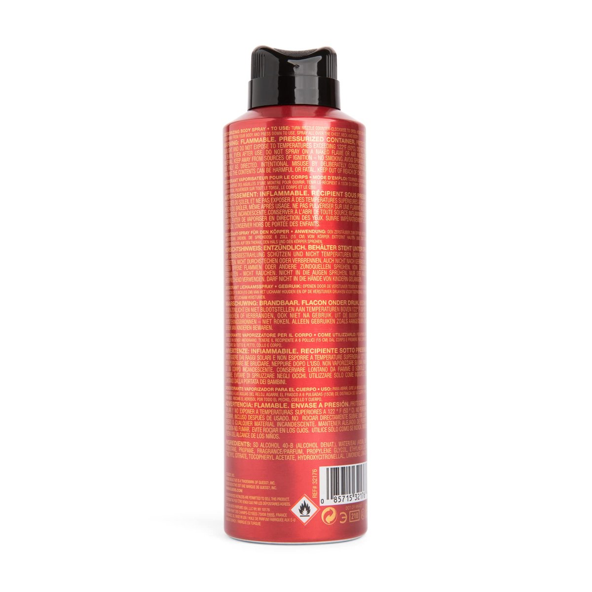 GUESS Seductive Red for Men Deodorizing Body Spray, 6 oz - Long-Lasting Freshness & Seductive Scent Avelisse