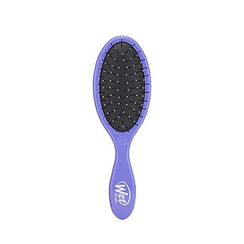 Wet Brush Custom Care Thin Hair Detangler - Purple, Nylon Bristles, Gentle on Fine Hair - görsel 2