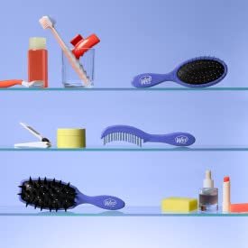 Wet Brush Custom Care Thin Hair Detangler - Purple, Nylon Bristles, Gentle on Fine Hair