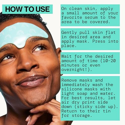 Pacifica Reusable Brow Mask – 100% Silicone Forehead Wrinkle Patch for Brow Lift, Anti-Wrinkle Pad Smooths Frown Lines, Vegan & Cruelty-Free, 1 Piece