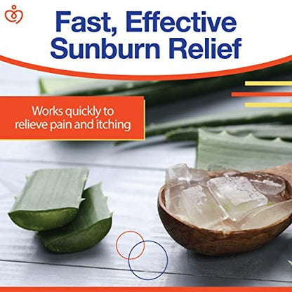 Sensiv Aloe Vera Gel for Sunburn Relief with Lidocaine Maximum Strength 4% – Solar Recovery Cooling & Soothing After Sun, 4 Fl Oz Avelisse