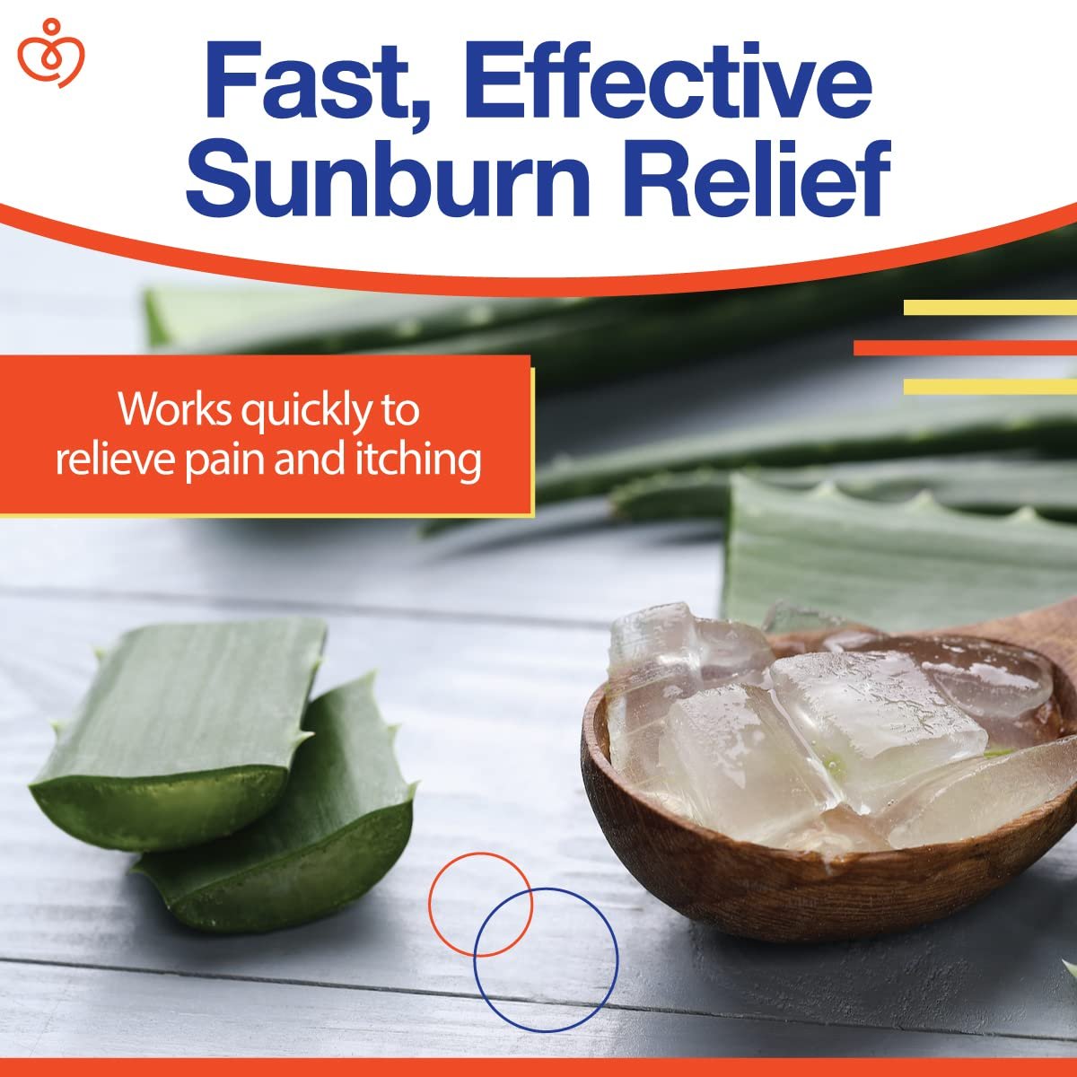 Sensiv Aloe Vera Gel for Sunburn Relief with Lidocaine Maximum Strength 4% – Solar Recovery Cooling & Soothing After Sun, 4 Fl Oz Avelisse