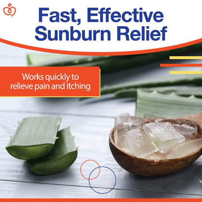 Sensiv Aloe Vera Gel for Sunburn Relief with Lidocaine Maximum Strength 4% – Solar Recovery Cooling & Soothing After Sun, 4 Fl Oz Avelisse