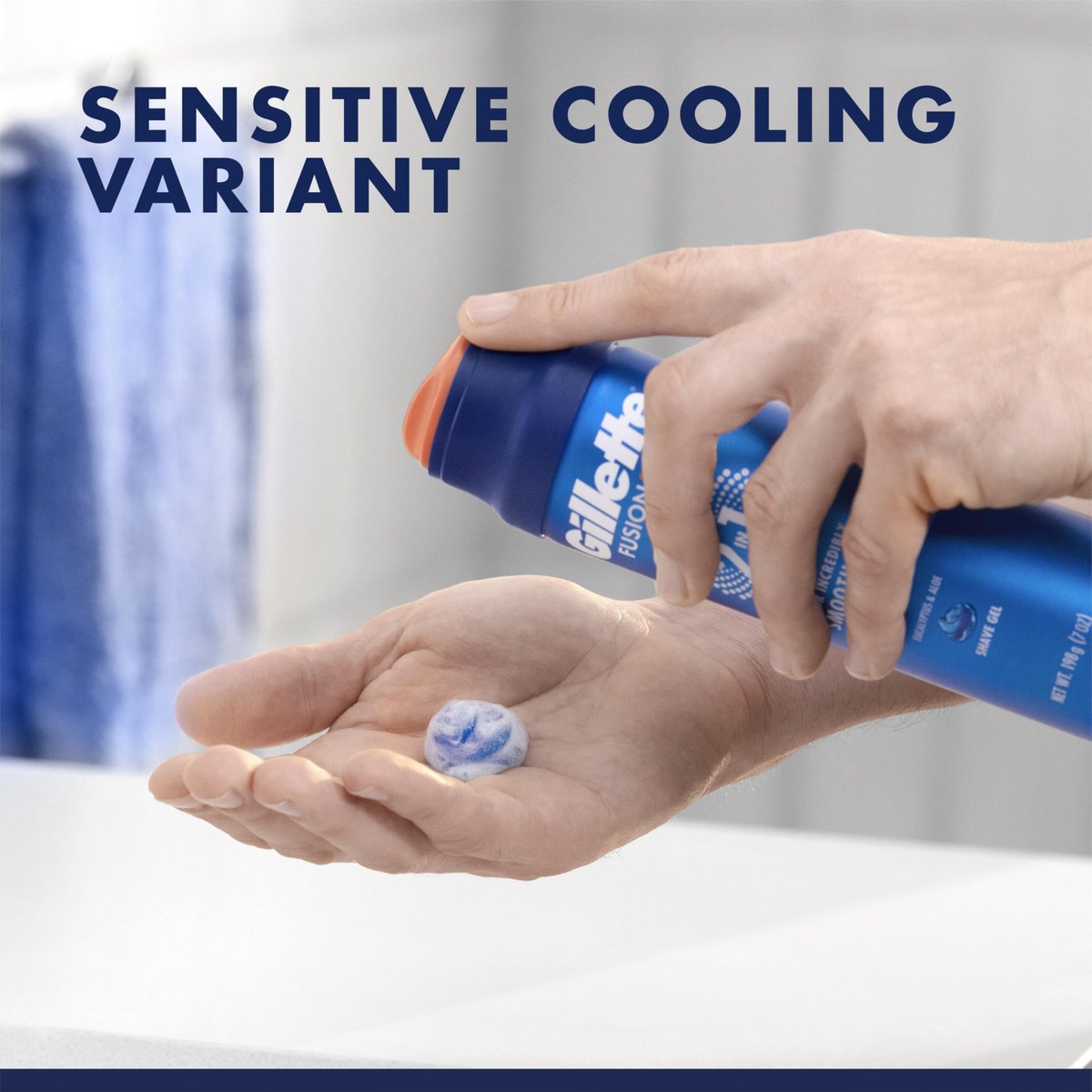Gillette PRO Shaving Gel for Men – Cools to Soothe Skin & Hydrates Facial Hair, ProGlide Sensitive 2-in-1 Shave Gel, 7 oz - görsel 11