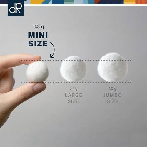 DecorRack 3000 Mini Cotton Balls Bulk Pack for Makeup Removal, Nail Polish, Applying Lotion or Powder - 100% Natural Cotton, Soft and Absorbent (3000 Count) Avelisse