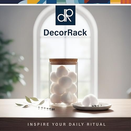 DecorRack 3000 Mini Cotton Balls Bulk Pack for Makeup Removal, Nail Polish, Applying Lotion or Powder - 100% Natural Cotton, Soft and Absorbent (3000 Count) Avelisse