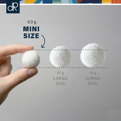 DecorRack 3000 Mini Cotton Balls Bulk Pack for Makeup Removal, Nail Polish, Applying Lotion or Powder - 100% Natural Cotton, Soft and Absorbent (3000 Count) Avelisse