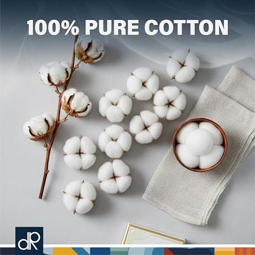 DecorRack 3000 Mini Cotton Balls Bulk Pack for Makeup Removal, Nail Polish, Applying Lotion or Powder - 100% Natural Cotton, Soft and Absorbent (3000 Count) Avelisse
