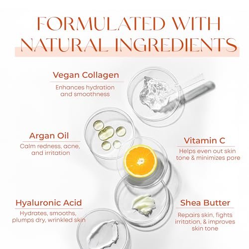 Skin 2.0 Vitamin C & Collagen Face Moisturizer - Anti-Aging, Skin Tightening, Brightening - Dermatologist Tested, Clean Beauty, Cruelty-Free, Korean Skincare - 1.69 Fl Oz - görsel 9