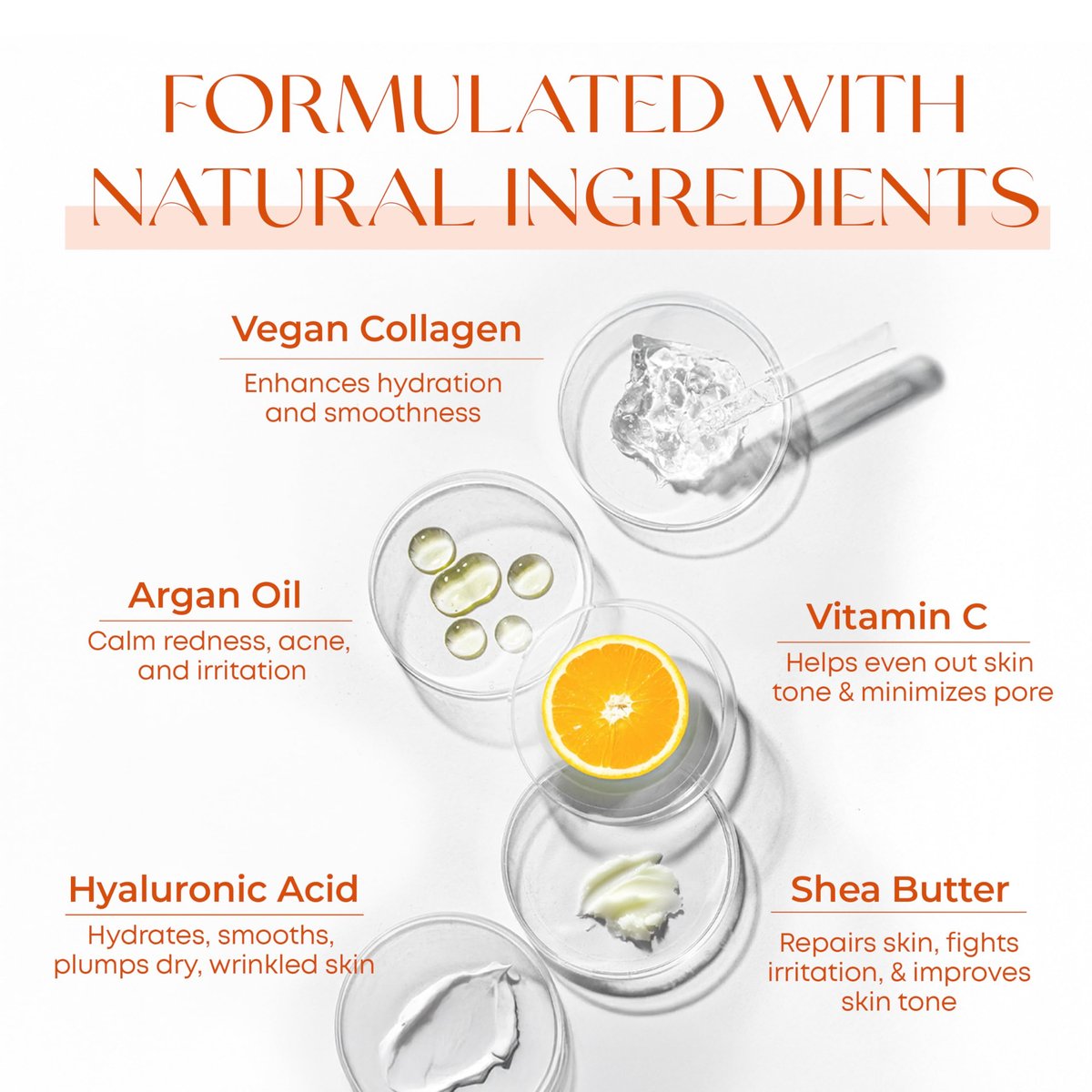 Skin 2.0 Vitamin C & Collagen Face Moisturizer - Anti-Aging, Skin Tightening, Brightening - Dermatologist Tested, Clean Beauty, Cruelty-Free, Korean Skincare - 1.69 Fl Oz - görsel 10