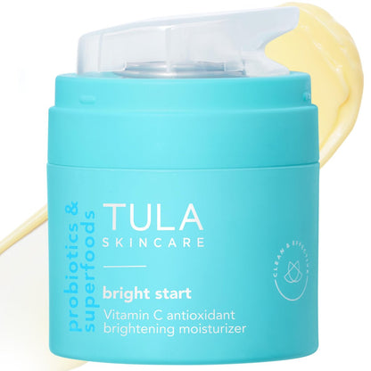 TULA Bright Start Vitamin C Antioxidant Brightening Moisturizer - Lightweight Gel Cream for Radiant Skin Avelisse