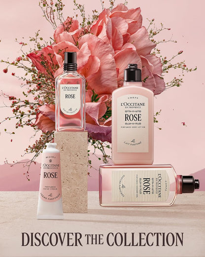 L'Occitane Rose Body Lotion – Moisturizing Shea Butter Body Cream with Romantic Rose Fragrance, 8 oz Avelisse