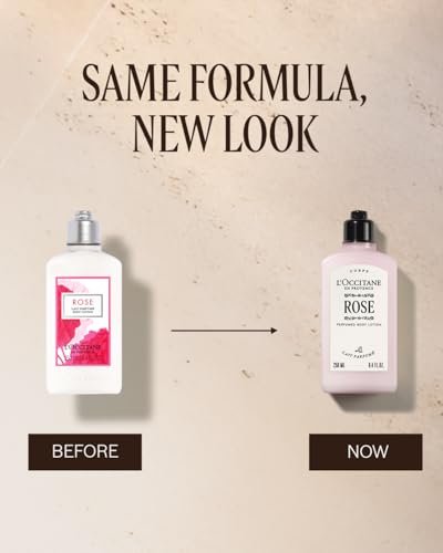 L'Occitane Rose Body Lotion – Moisturizing Shea Butter Body Cream with Romantic Rose Fragrance, 8 oz Avelisse