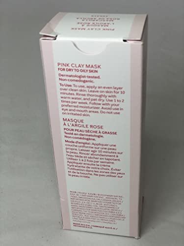 Mary Kay Pink Clay Mask – Deep Cleansing & Pore Refining Face Mask for Oily & Acne-Prone Skin, 1 oz