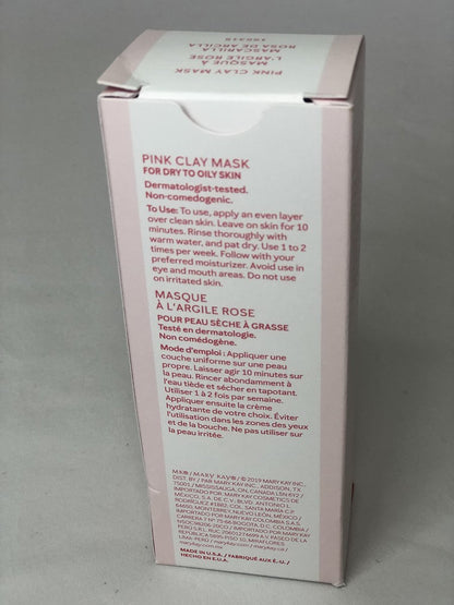 Mary Kay Pink Clay Mask – Deep Cleansing & Pore Refining Face Mask for Oily & Acne-Prone Skin, 1 oz