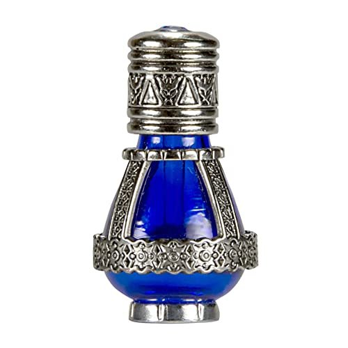 3 Arches USA Spikenard Anointing Prayer Oil in Reusable Blue Cobalt Glass Vial, 0.24 fl oz (7 ml) Avelisse