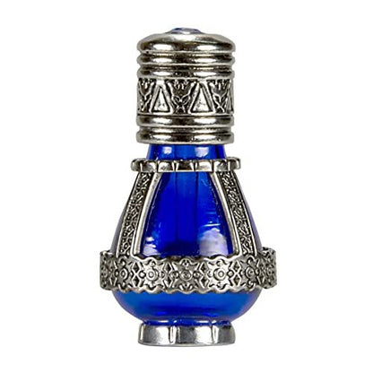 3 Arches USA Spikenard Anointing Prayer Oil in Reusable Blue Cobalt Glass Vial, 0.24 fl oz (7 ml) Avelisse