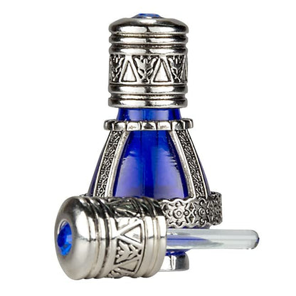 3 Arches USA Spikenard Anointing Prayer Oil in Reusable Blue Cobalt Glass Vial, 0.24 fl oz (7 ml) Avelisse