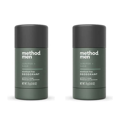 Method Men Deodorant, Aluminum Free, Juniper & Sage, 2.65 oz (Pack of 2) Avelisse