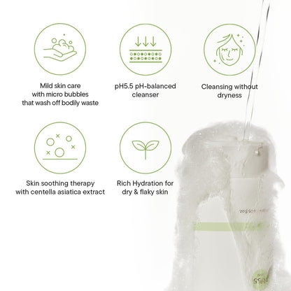 IUNIK Centella Mild Cleansing Foam – pH-Balancing Gentle Facial Cleanser with Centella Asiatica & BHA for Soothing, Moisture Care – Korean Skincare for Oily, Dry & Sensitive Skin (4.05 oz) Avelisse
