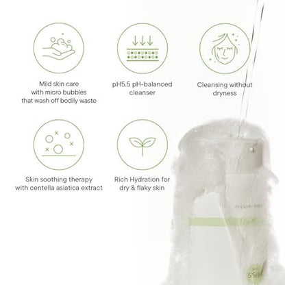 IUNIK Centella Mild Cleansing Foam – pH-Balancing Gentle Facial Cleanser with Centella Asiatica & BHA for Soothing, Moisture Care – Korean Skincare for Oily, Dry & Sensitive Skin (4.05 oz) Avelisse