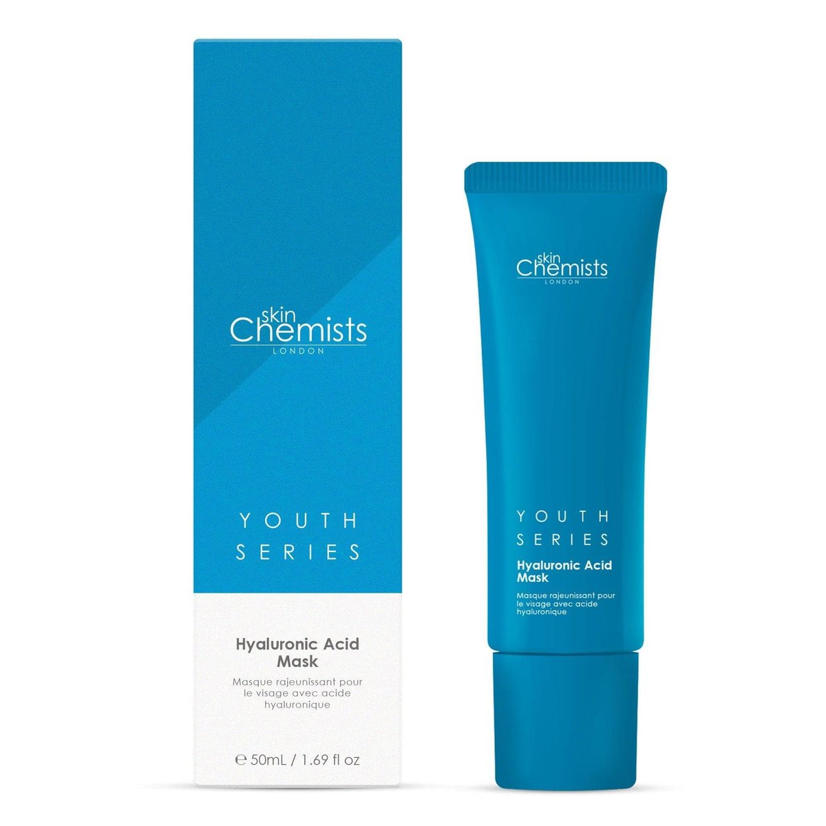 skinChemists Youth Series 1% Hyaluronic Acid Face Mask – Hydrating & Plumping Mask for Smooth, Soft & Radiant Skin (50ml) - görsel 3