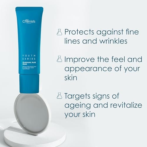 skinChemists Youth Series 1% Hyaluronic Acid Face Mask – Hydrating & Plumping Mask for Smooth, Soft & Radiant Skin (50ml) - görsel 6