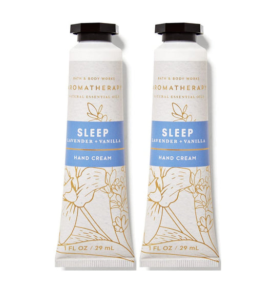 Bath & Body Works Lavender Vanilla Hydrating Hand and Body Cream 1 Fl Oz 2-Pack Avelisse