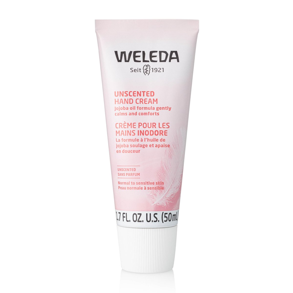 Weleda Unscented Hand Cream, 1.7 Fl Oz - Plant-Based Moisturizer with Jojoba, Borage & Coconut Oils Avelisse