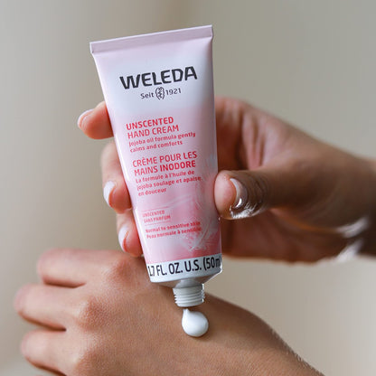 Weleda Unscented Hand Cream, 1.7 Fl Oz - Plant-Based Moisturizer with Jojoba, Borage & Coconut Oils Avelisse