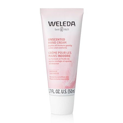 Weleda Unscented Hand Cream, 1.7 Fl Oz - Plant-Based Moisturizer with Jojoba, Borage & Coconut Oils Avelisse