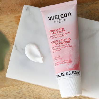 Weleda Unscented Hand Cream, 1.7 Fl Oz - Plant-Based Moisturizer with Jojoba, Borage & Coconut Oils Avelisse