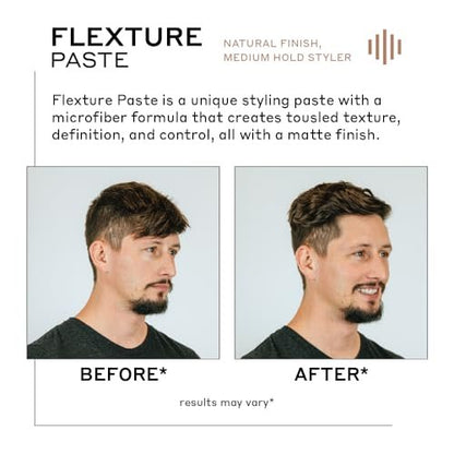 ZENAGEN Flexture Paste | Matte Finish, Medium Hold Styler, Microfiber Formula with Geranium Extract + Aloe Leaf Juice, Vegan, Plant-Based, All Hair Types, 2 oz Avelisse